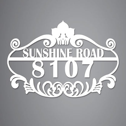 Personalized Vintage Styling Metal House Numbers - Image 6