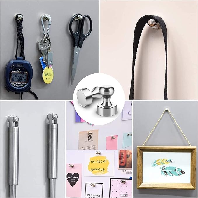Grtard 24 Pack Magnetic Push Pins, Fridge Magnets - Image 6