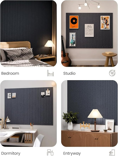 Fluxynara Large Felt Bulletin Board 48" X 36" Cork Board Alternative-12 Pack - Image 6