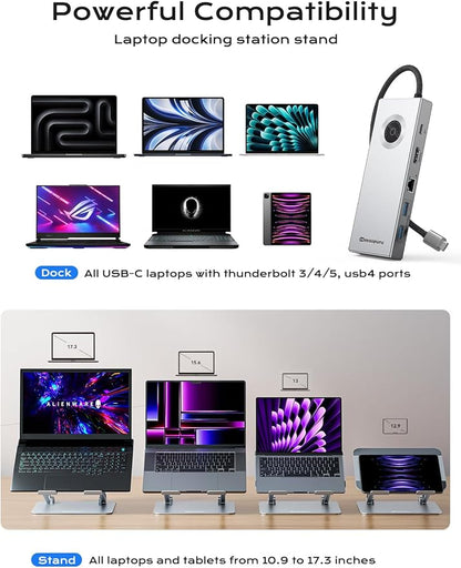 minisopuru USB C Laptop Docking Station Stand - Image 6