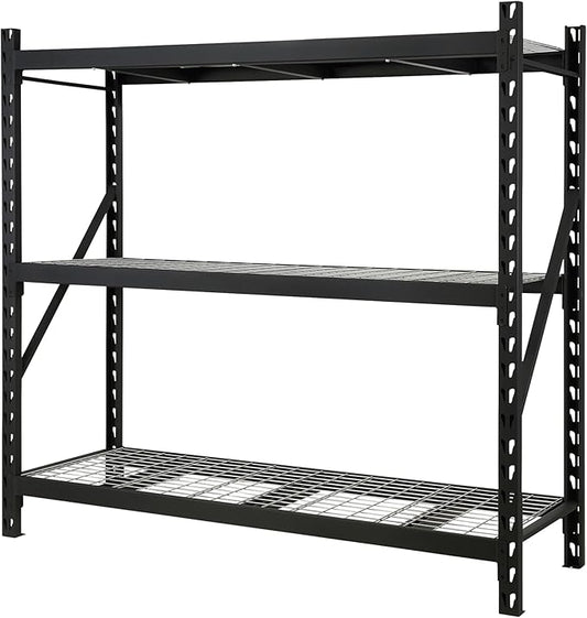 Ironton Industrial Shelving Rack, 3 Storage Shelves Steel Construction 3-Tier by Ironton