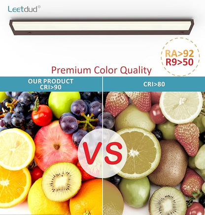 Leetdud LED Under Cabinet Lighting Hardwired or Plug in, 32 Inch 16W, Dimmable - Image 8