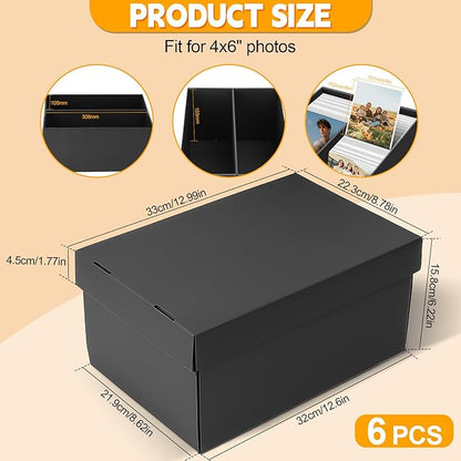 REAQUE 6 Pack Photo Storage Boxes - Image 2