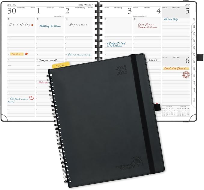POPRUN Planner 2025-2026 Academic Weekly Calendar by POPRUN