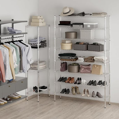 Regal Altair 14" Deep x 54" Wide x 86" Height Wire Shelving Kit | 8-Tier | NSF - Image 5