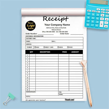 Custom Invoice Book in 3-Part /2-Part Receipt Book - Image 6