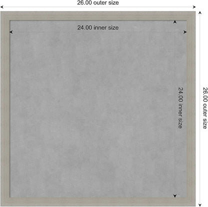 Amanti Art Grey Framed Magnetic Board 26x26 Medium Vision Board - Image 3