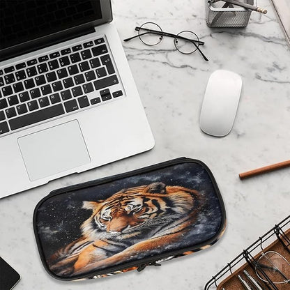 Pardick Pencil Case，3D Tiger Big Capacity Pencil Pouch Coin Pouch Stationery - Image 9
