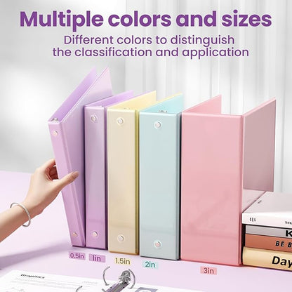SUNEE 3 Ring Binder 1/2 Inch 1 Pack - Image 5
