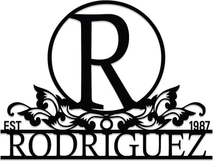Personalized Metal Name Signs, Split Letter Monogram Wall Art Decor, Durable - Image 4