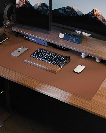 Leather Desk Mat, Mouse Pad, Office Desk Pad, Non-Slip PU Leather Desk Blotter - Image 7