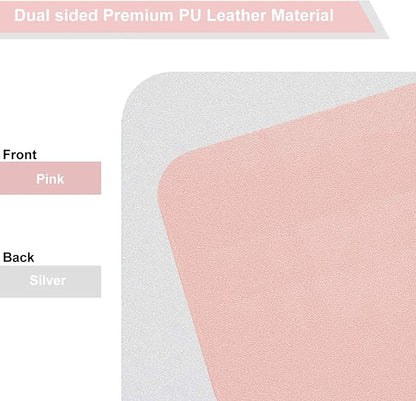 SUJAYU Dual Sided PU Leather Desk Pad, Mouse Pad, Office Desk Mat, Non-Slip - Image 3
