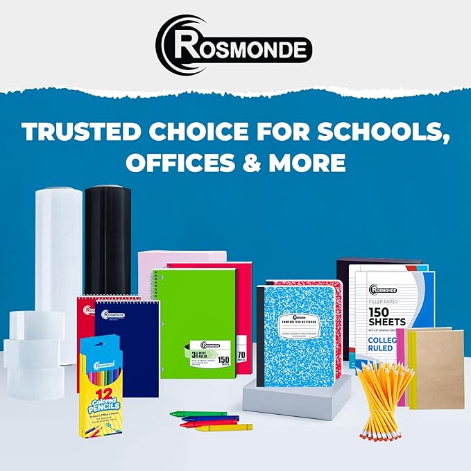 Rosmonde 5 Pack Composition Notebooks College Ruled, 200 No Bleed Pages - Image 8