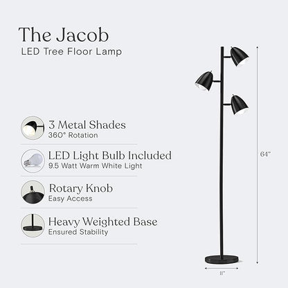 Brightech Jacob LED Standing Lamp, Modern Bright Floor Lamps - Image 5