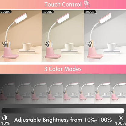 Sailstar Pink Desk Lamp, Small Desk Lamp - Image 4