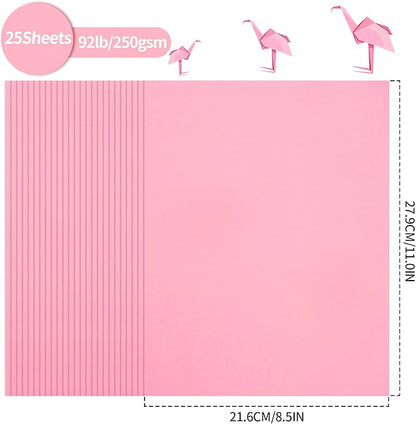 25 Sheets Pink Cardstock - Image 2