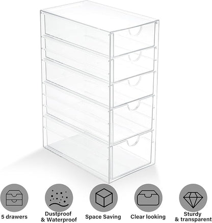 Prsildan Acrylic Drawer Makeup Organizer - Image 5
