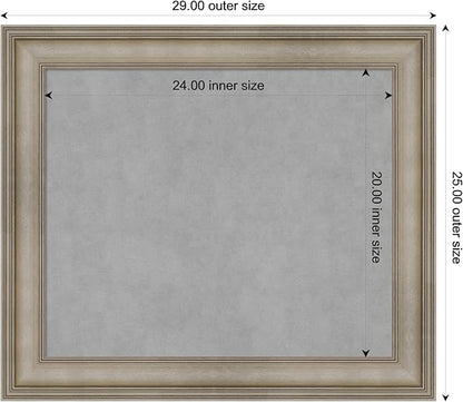 Amanti Art Silver Framed Magnetic Board 25x29 Medium Vision Board - Image 4
