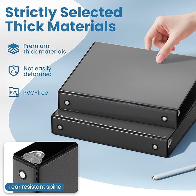 SUNEE 3 Ring Binder 1 Inch 1 Pack - Image 4