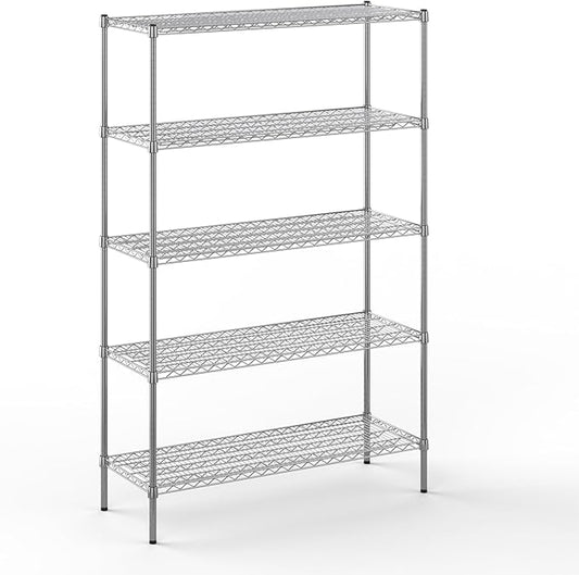 Regal Altair 18" Deep x 48" Wide x 74" Height Wire Shelving Kit | 5-Tier | NSF by Regal+Altair