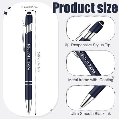Zonon 12 Pcs Inspirational Pens Bulk Funny Ballpoint Pen - Image 2