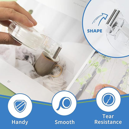 JEFURE 18 Pcs Transparent Tape - Image 3