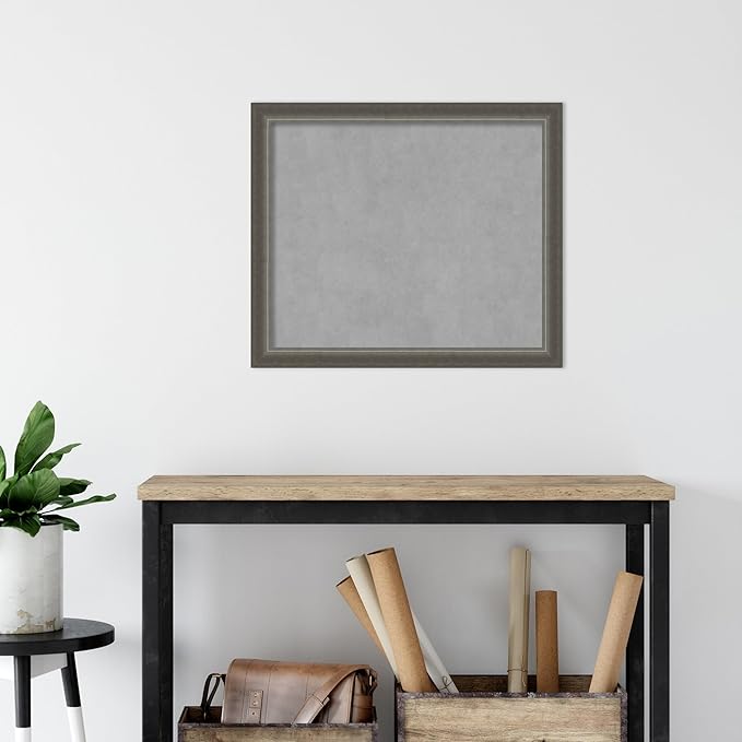 Amanti Art Silver Framed Magnetic Board 23x27 Medium Vision Board - Image 5