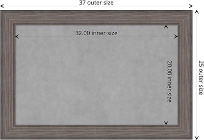 Amanti Art Grey Framed Magnetic Board 25x37 Large Vision Board - Image 4