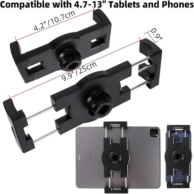 ZUZUXI Tablet Stand Holder for Desk and Bed, Adjustable Aluminum Foldable Arm - Image 5