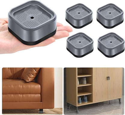 shouwuhho 4 Pack Furniture Risers Adjustable Bed Risers Heavy Duty Lifts Height by EnjoyLifeEnjoyHappiness