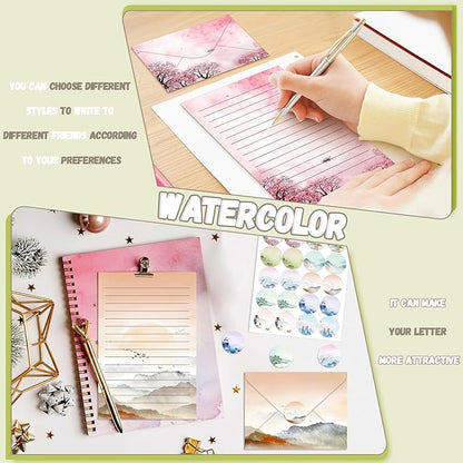 TaoBary 160 Pcs Stationery Paper Set 50 Double Sided Stationery Papers - Image 6