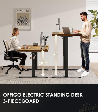 OffiGo 79 Inch Executive Electric Standing Desk, Height Adjustable Desk - Image 3