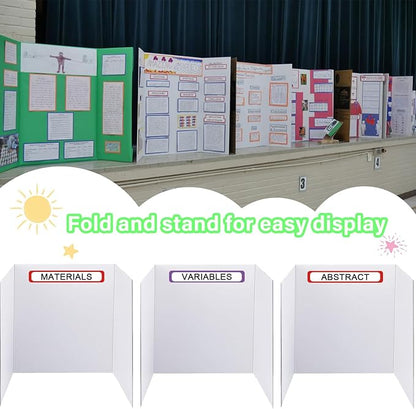 Trifold Display Boards with Colorful Self-Adhesive Sheets – 24 x 16 Inch - Image 3
