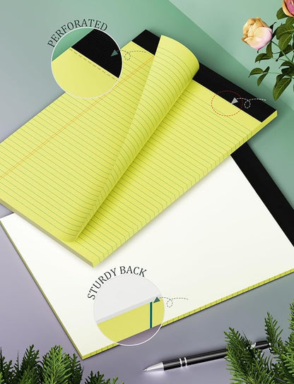 Aidunmis 10 Pack Yellow Legal Pads 8.5 x 11 College Ruled Note Pads Lined - Image 4