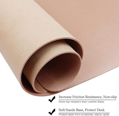 Boutilon Leather Desk Pad Protector, Non-Slip Mouse Pad, Laptop Desk Pad - Image 5
