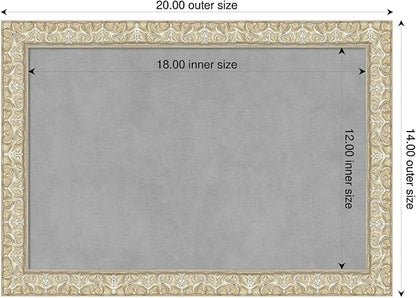 Amanti Art Silver Framed Magnetic Board 14x20 Small Vision Board - Image 2