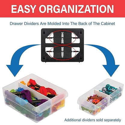 Akro-Mils 16-Drawer Plastic Drawer Storage Cabinet - Image 4