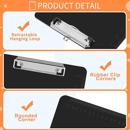 Black Clipboards, PANDRI 16 Pack Plastic Clipboards - Image 4