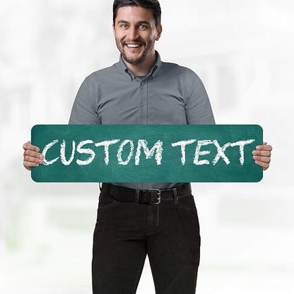 Custom Sign, Custom Street Sign, 11 Font Colors, 13 Font Styles, 4 Hole Options - Image 2
