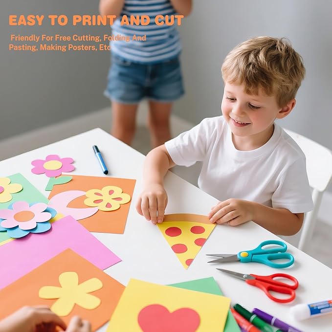 Cardstock 8.5 X 11, 40 Sheets 10 Colors Card Stock, 75lb/ 200gsm Copy Paper - Image 6