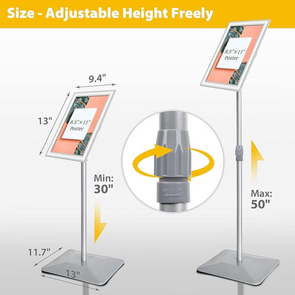 VAIIGO 8.5"x11" Pedestal Poster Stand - Image 4