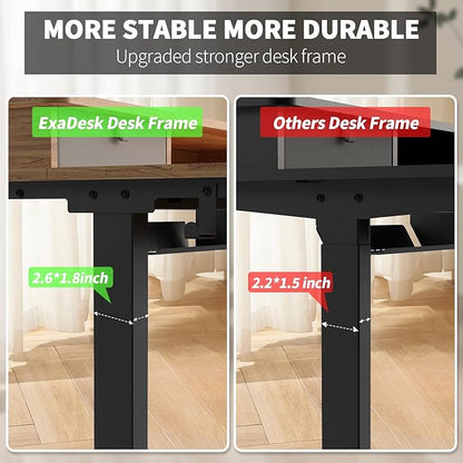 ExaDesk 48 * 30 Inches Electric Standing Widened Desk Adjustable Height - Image 5