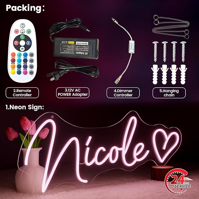 Sparklove Heart Neon Signs, Gifts - Image 5