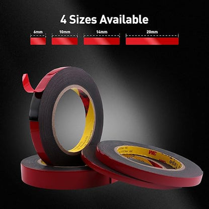 Automotive Acrylic Plus Attachment Tape 0.55" x 18Ft Made of 3M Double Sided - Image 2