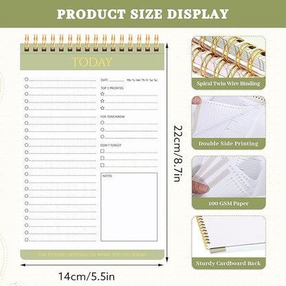 Thboxes 2 Packs To Do List Notepad, Totally 208 Pages To Do List Notebook A5 - Image 2