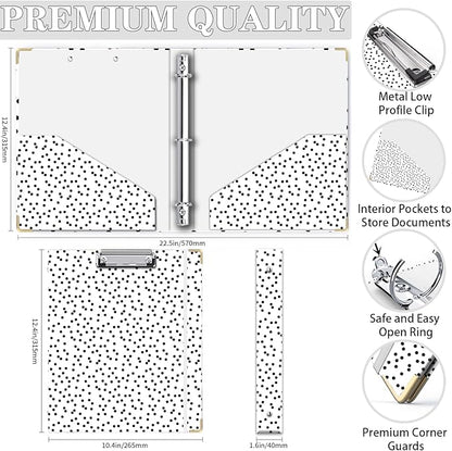 Lateefah 3 Ring Binder, 1 Inch Binder Organizer - Image 4