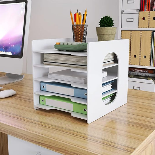 Natwind 5-Tier Desk Organizer, File Organizer, File Paper Organizer by Natwind