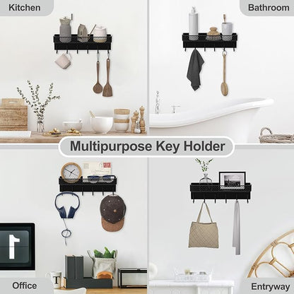 Lwenki Key Holder for Wall – Decorative Stainless Steel Key Hanger - Image 6