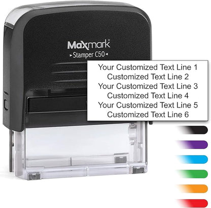 Custom Self Inking Rubber Stamp by Maxmark