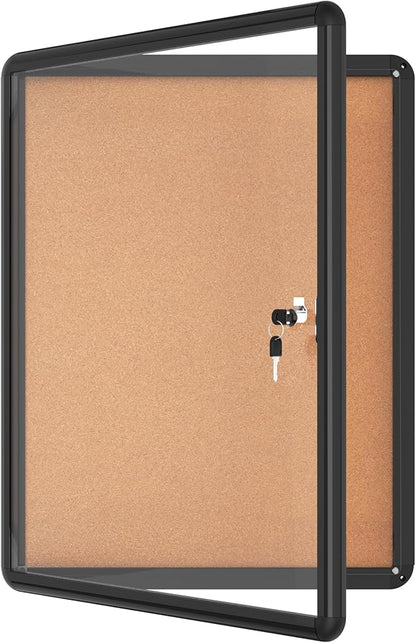 Mifuro 26"x20" Enclosed Bulletin Board, Lockable Weather-Resistant Aluminum by MifuroOfficeProduct